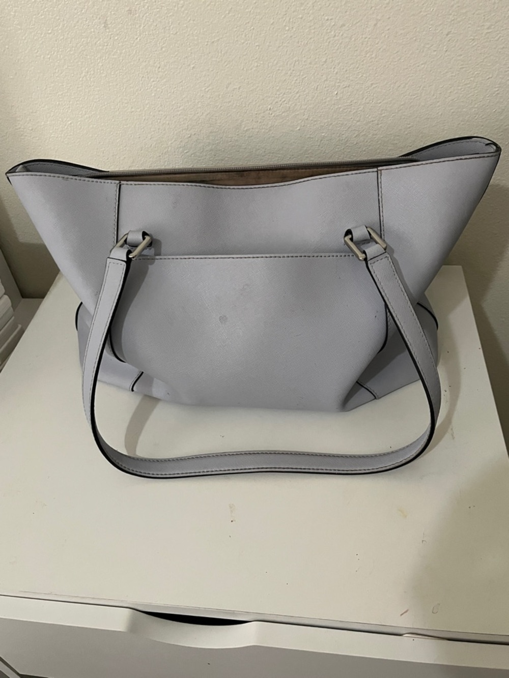 Calvin Klein Light Lilac Leather Tote